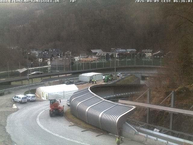 Archiv Foto Webcam Bobbahn mit Blickrichtung Königssee