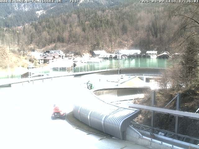 Archiv Foto Webcam Bobbahn mit Blickrichtung Königssee
