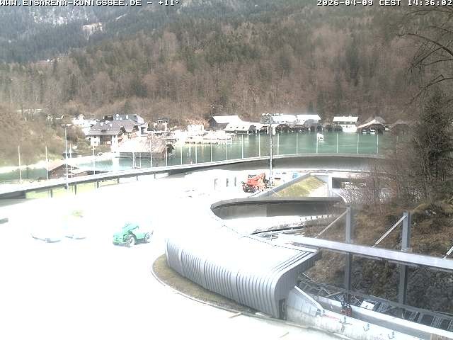 Archiv Foto Webcam Bobbahn mit Blickrichtung Königssee