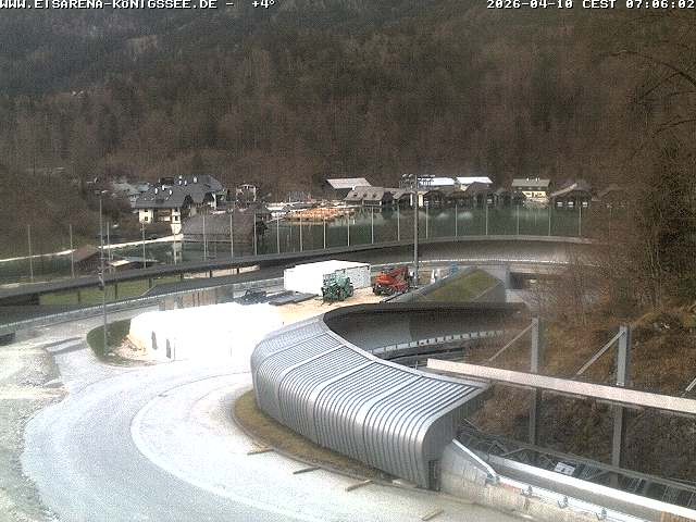 Archiv Foto Webcam Bobbahn mit Blickrichtung Königssee