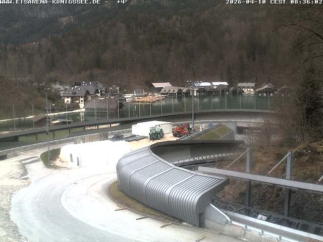 Archiv Foto Webcam Bobbahn mit Blickrichtung Königssee