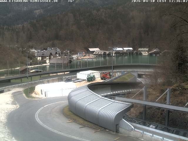 Archiv Foto Webcam Bobbahn mit Blickrichtung Königssee