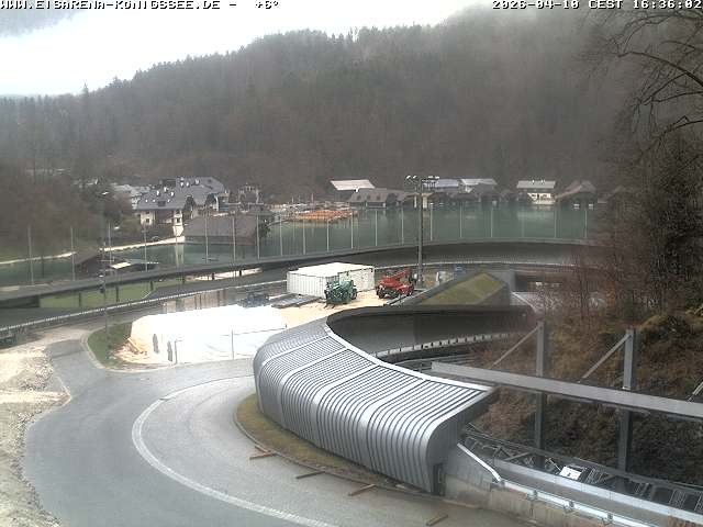 Archiv Foto Webcam Bobbahn mit Blickrichtung Königssee