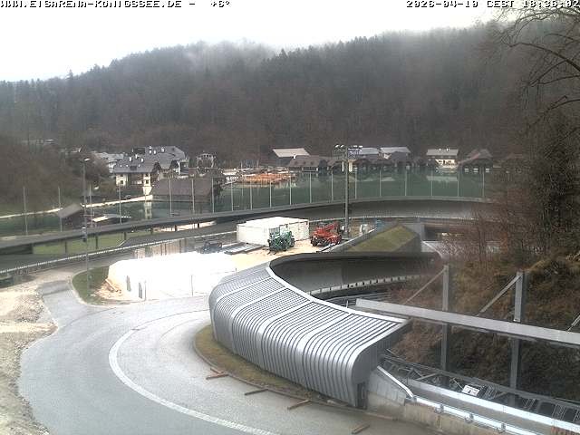 Archiv Foto Webcam Bobbahn mit Blickrichtung Königssee