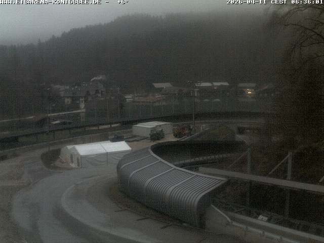 Archived image Webcam Bobsled run Koenigssee