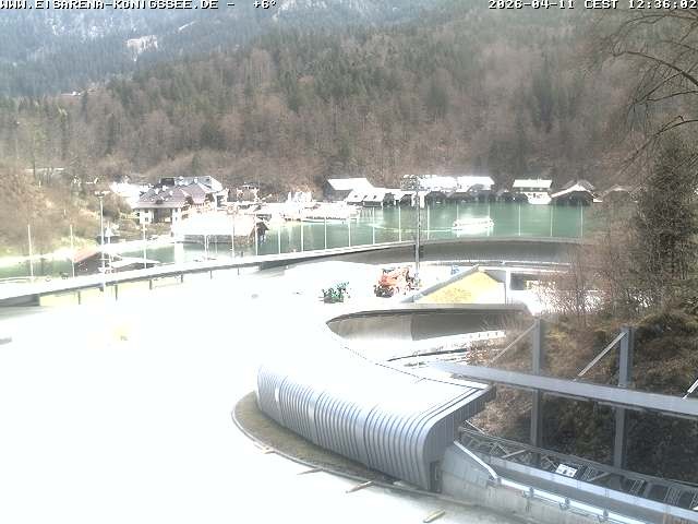 Archived image Webcam Bobsled run Koenigssee