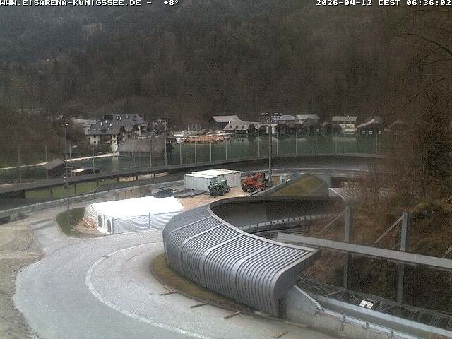 Archiv Foto Webcam Bobbahn mit Blickrichtung Königssee