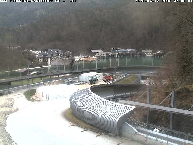 Archiv Foto Webcam Bobbahn mit Blickrichtung Königssee
