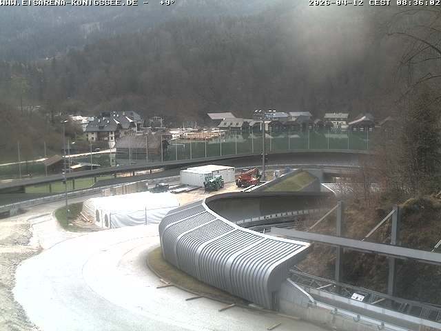 Archiv Foto Webcam Bobbahn mit Blickrichtung Königssee
