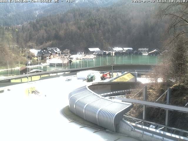 Archiv Foto Webcam Bobbahn mit Blickrichtung Königssee