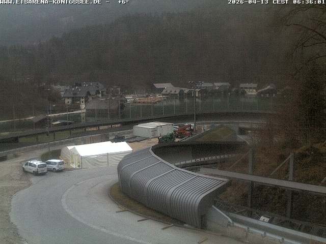 Archiv Foto Webcam Bobbahn mit Blickrichtung Königssee