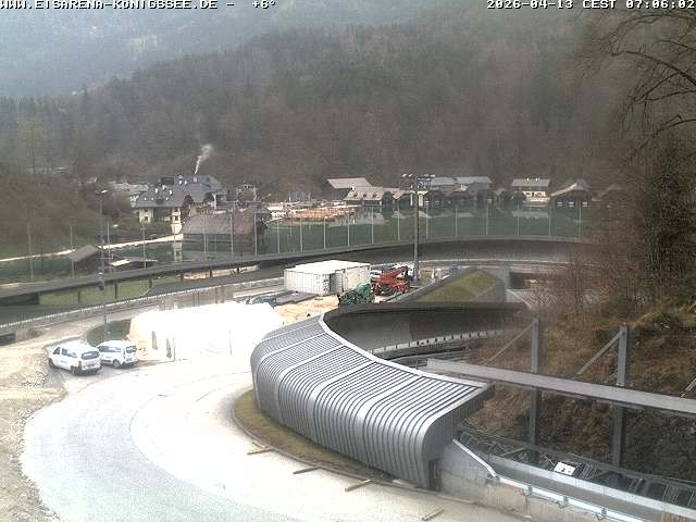 Archiv Foto Webcam Bobbahn mit Blickrichtung Königssee