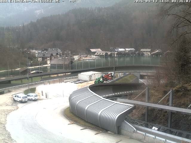 Archiv Foto Webcam Bobbahn mit Blickrichtung Königssee