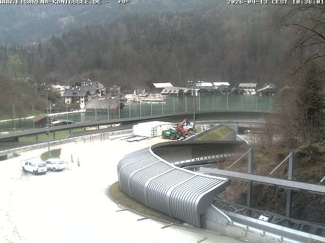Archiv Foto Webcam Bobbahn mit Blickrichtung Königssee