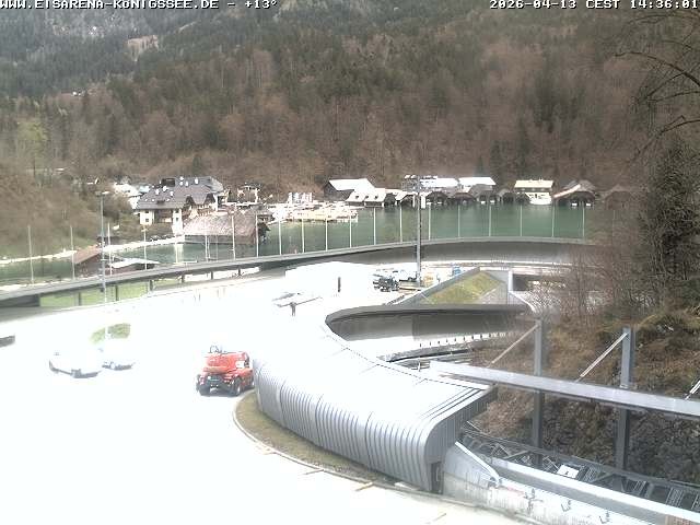 Archiv Foto Webcam Bobbahn mit Blickrichtung Königssee