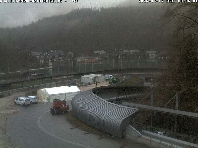 Archiv Foto Webcam Bobbahn mit Blickrichtung Königssee