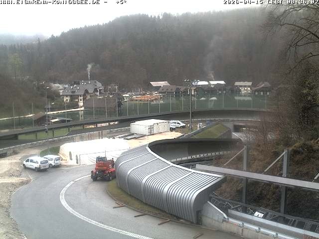 Archiv Foto Webcam Bobbahn mit Blickrichtung Königssee