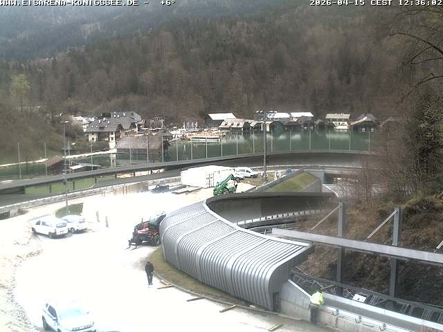Archiv Foto Webcam Bobbahn mit Blickrichtung Königssee