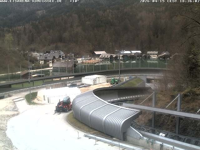 Archiv Foto Webcam Bobbahn mit Blickrichtung Königssee