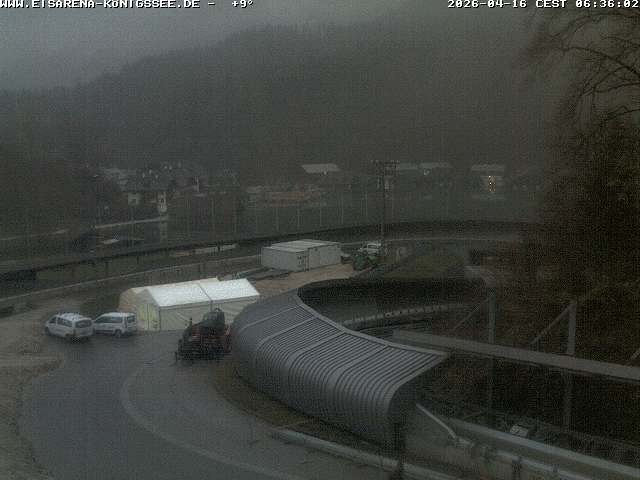 Archiv Foto Webcam Bobbahn mit Blickrichtung Königssee