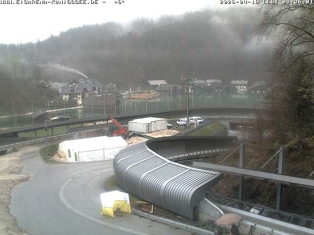 Archiv Foto Webcam Bobbahn mit Blickrichtung Königssee