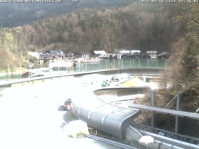 Archiv Foto Webcam Bobbahn mit Blickrichtung Königssee