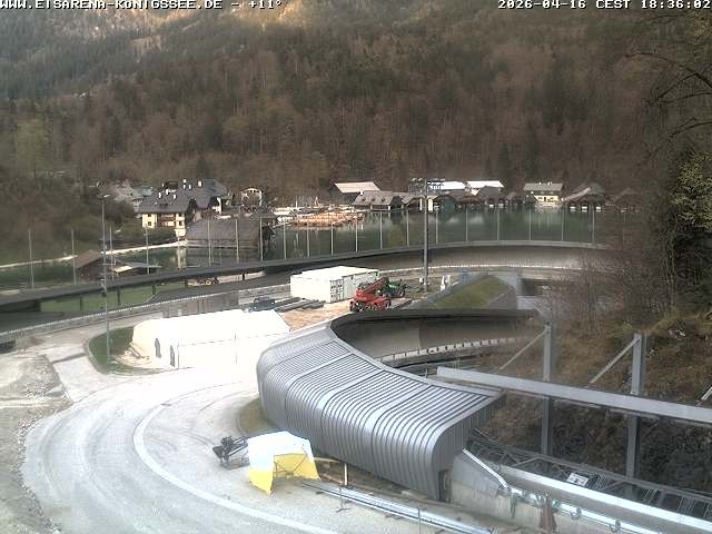 Archiv Foto Webcam Bobbahn mit Blickrichtung Königssee