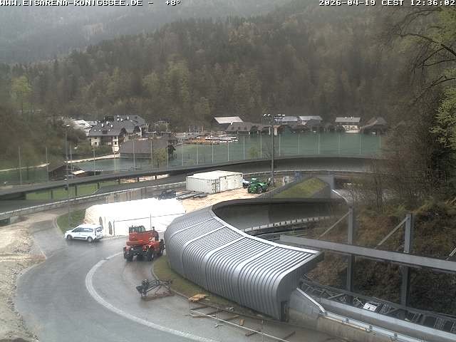Archiv Foto Webcam Bobbahn mit Blickrichtung Königssee