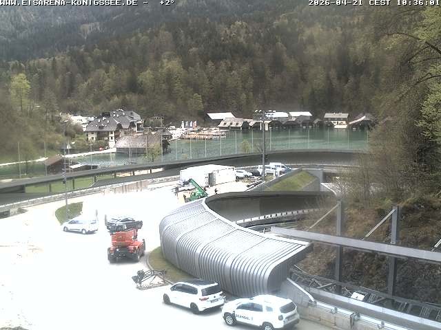 Archiv Foto Webcam Bobbahn mit Blickrichtung Königssee