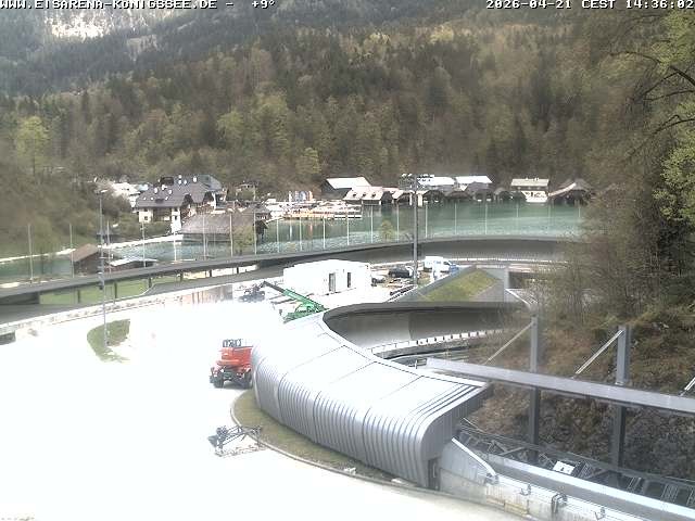 Archiv Foto Webcam Bobbahn mit Blickrichtung Königssee