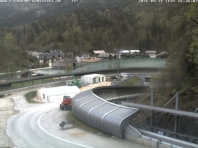 Archiv Foto Webcam Bobbahn mit Blickrichtung Königssee