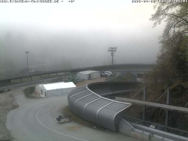 Archiv Foto Webcam Bobbahn mit Blickrichtung Königssee