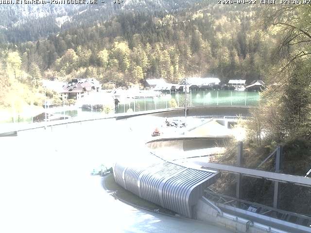 Archiv Foto Webcam Bobbahn mit Blickrichtung Königssee