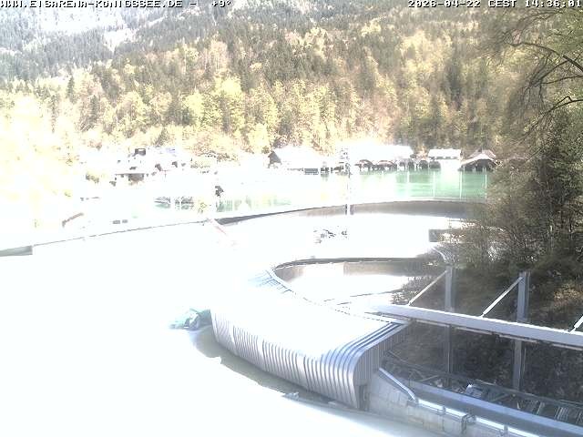 Archiv Foto Webcam Bobbahn mit Blickrichtung Königssee