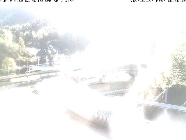 Archived image Webcam Bobsled run Koenigssee