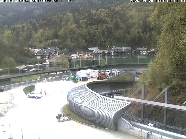 Archiv Foto Webcam Bobbahn mit Blickrichtung Königssee