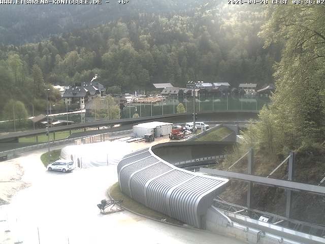 Archiv Foto Webcam Bobbahn mit Blickrichtung Königssee