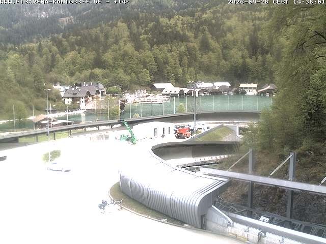 Archiv Foto Webcam Bobbahn mit Blickrichtung Königssee