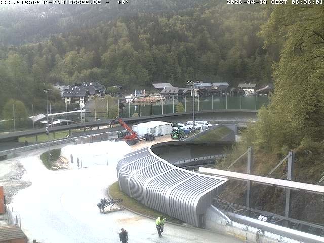 Archiv Foto Webcam Bobbahn mit Blickrichtung Königssee
