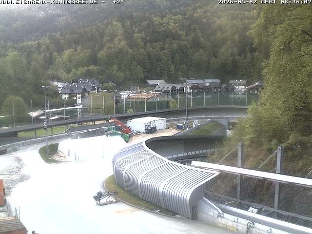 Archiv Foto Webcam Bobbahn mit Blickrichtung Königssee