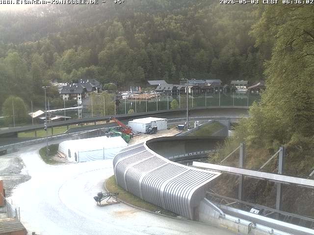 Archiv Foto Webcam Bobbahn mit Blickrichtung Königssee