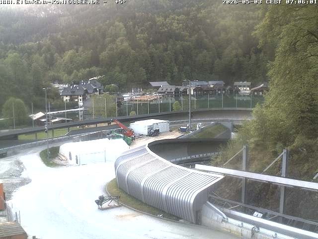 Archiv Foto Webcam Bobbahn mit Blickrichtung Königssee