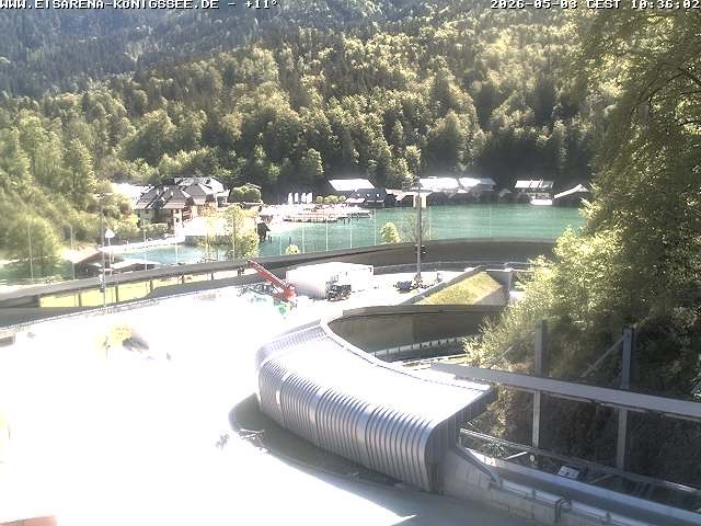 Archiv Foto Webcam Bobbahn mit Blickrichtung Königssee