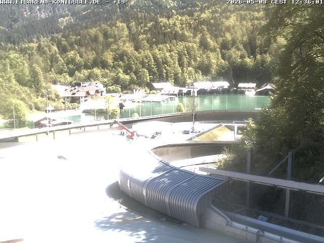 Archiv Foto Webcam Bobbahn mit Blickrichtung Königssee