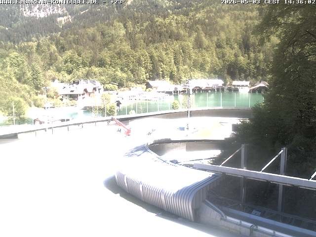 Archiv Foto Webcam Bobbahn mit Blickrichtung Königssee