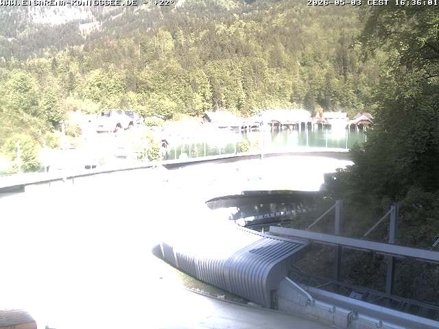 Archiv Foto Webcam Bobbahn mit Blickrichtung Königssee