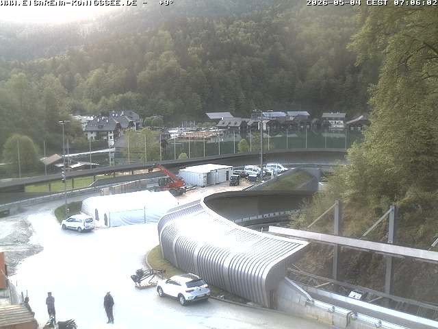 Archiv Foto Webcam Bobbahn mit Blickrichtung Königssee