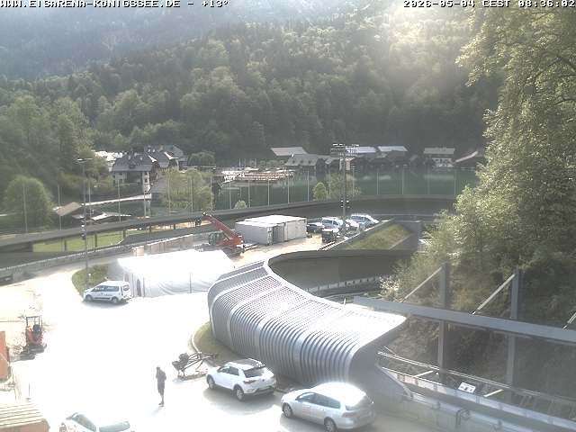 Archiv Foto Webcam Bobbahn mit Blickrichtung Königssee