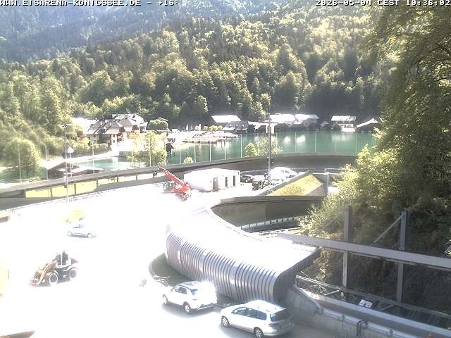 Archiv Foto Webcam Bobbahn mit Blickrichtung Königssee