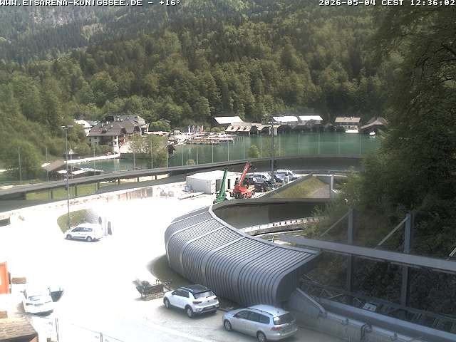 Archiv Foto Webcam Bobbahn mit Blickrichtung Königssee